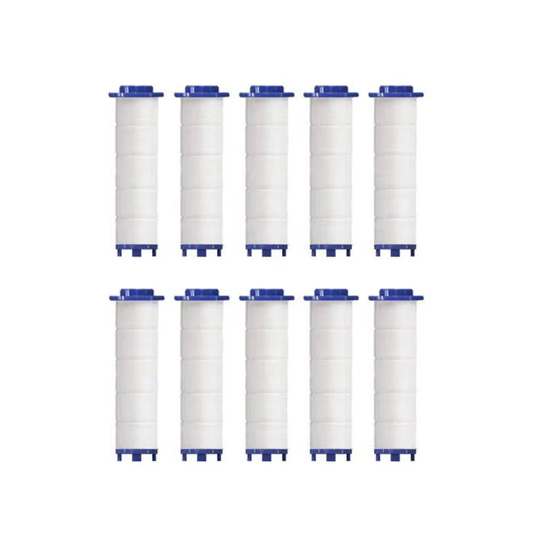 Replacement Hand Shower Filters - Set of 10 for Enhanced Chlorine and Contaminant Removal in Hard Water