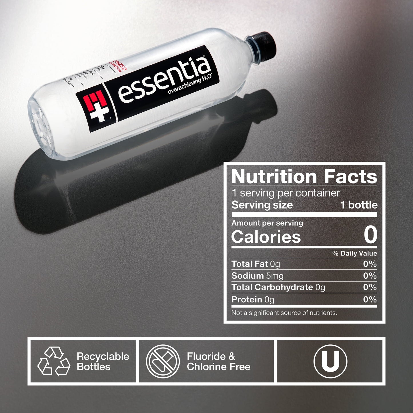 Essentia Ionized Alkaline Water, 500 mL Bottles, Pack of 6