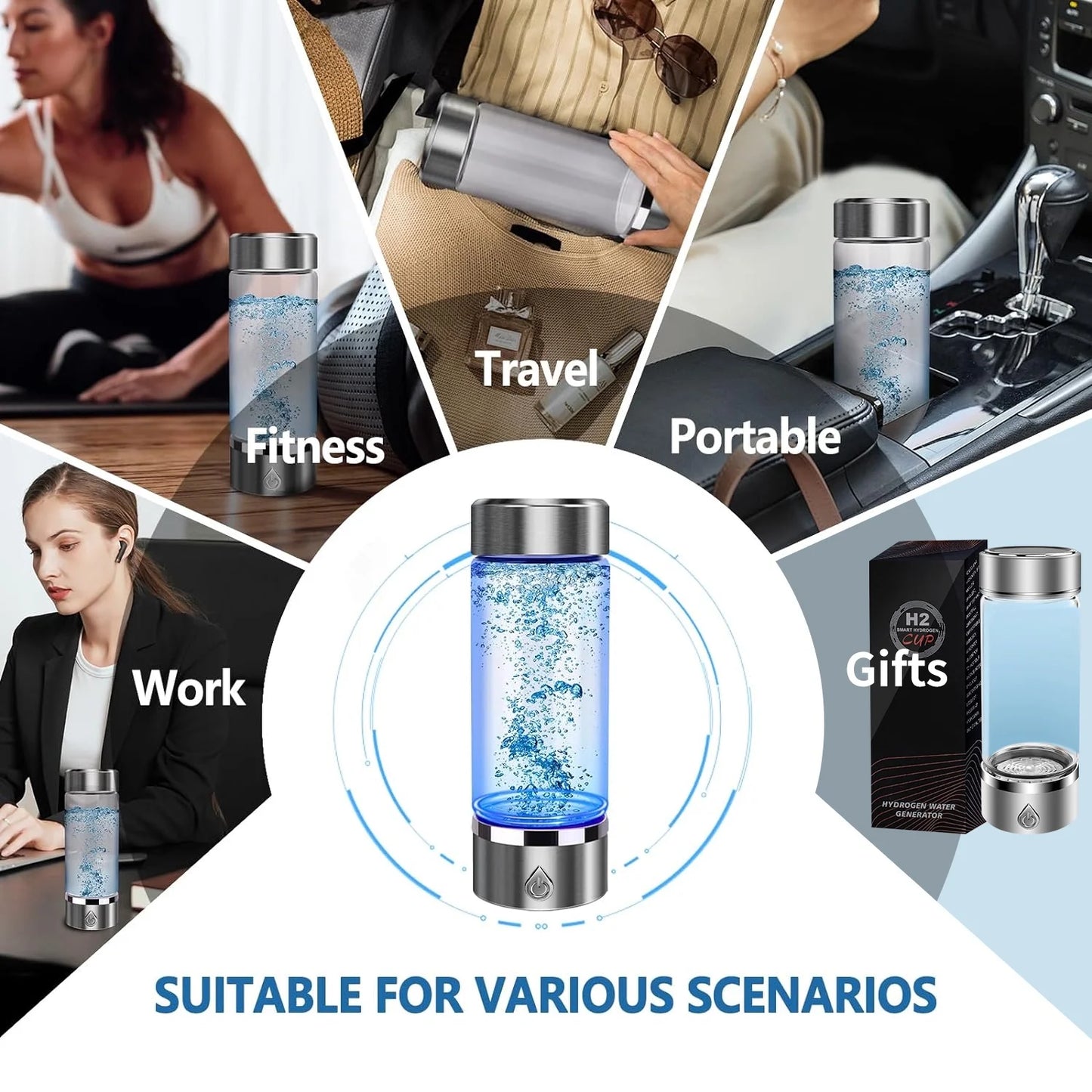 Gcvioh Hydrogen Water Bottle Generator