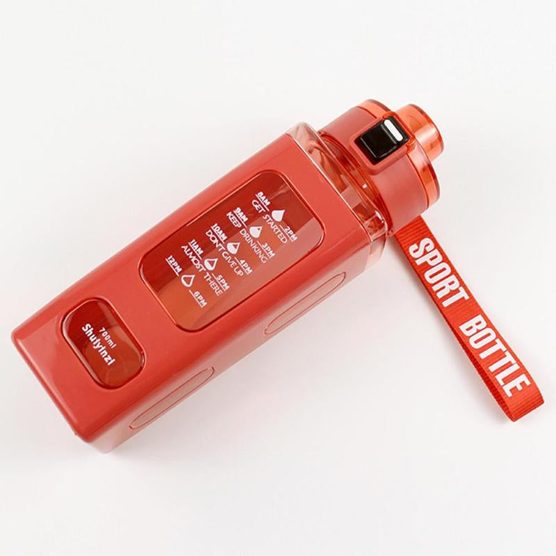 Inspirational 700ml Portable Water Bottle with Straw - Reusable Tumbler for Sports & Outdoor Adventures, Perfect for Music Festivals