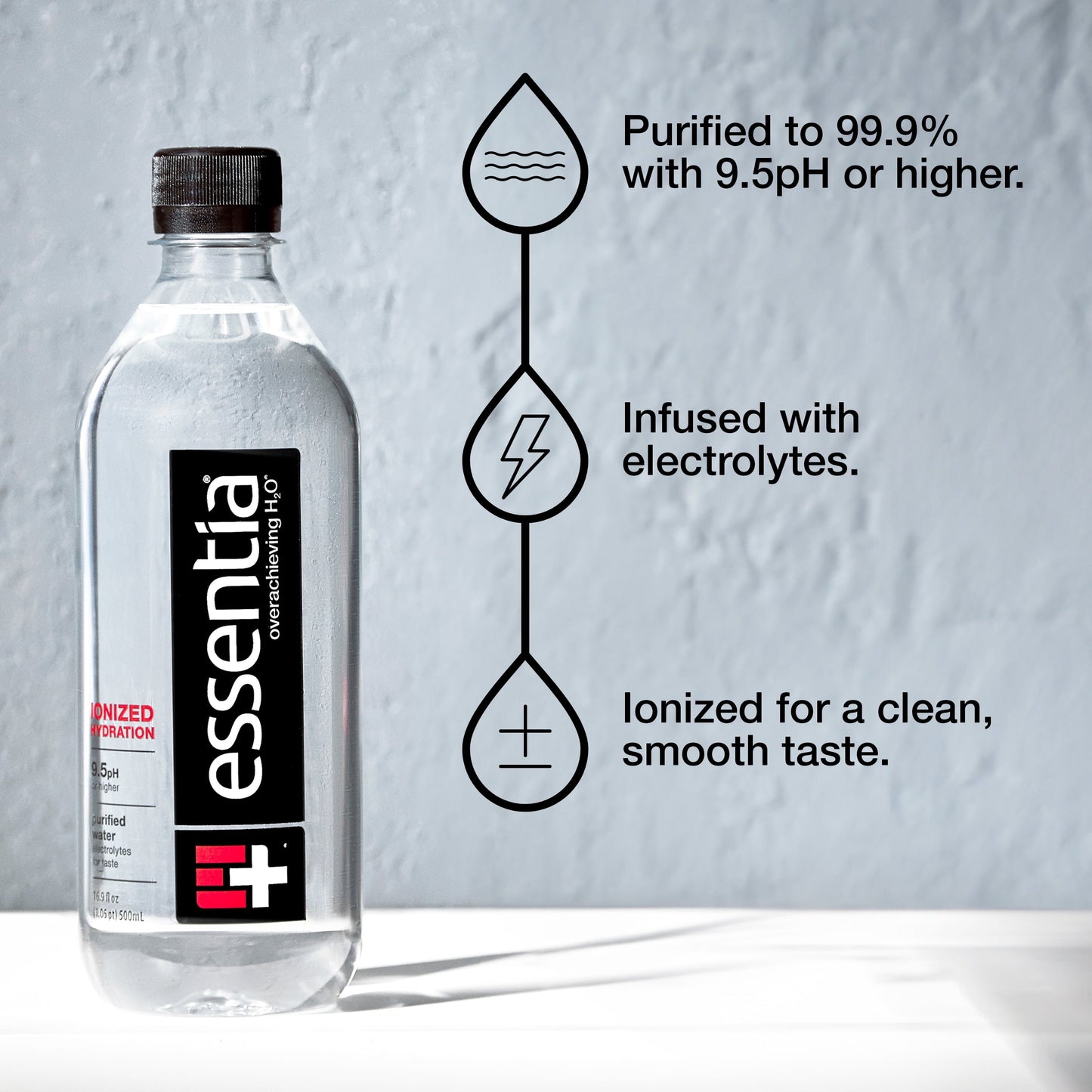 Essentia Ionized Alkaline Water, 500 mL Bottles, Pack of 6