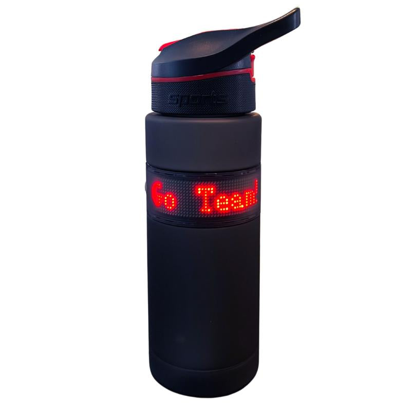 ARCTIC GLOW 27 Oz Customizable LED Water Bottle with Leakproof Straw Top - Stay Hydrated in Style!