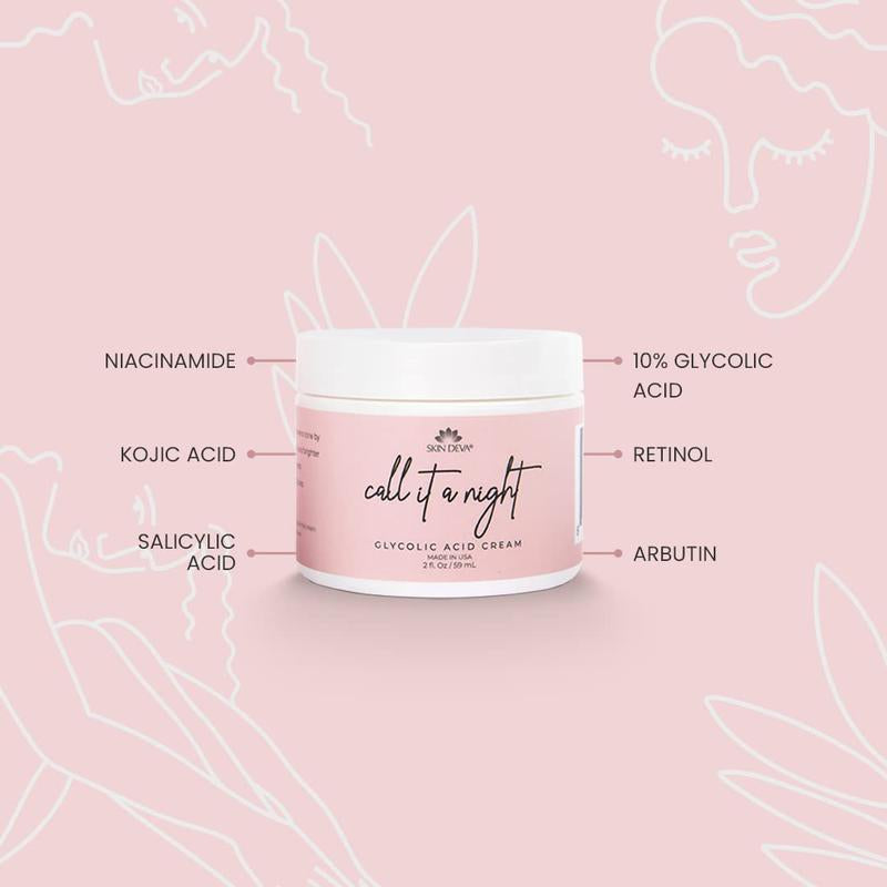 Glycolic Acid Night Cream | All Skin Types Moisturizers Skincare Comfort Skin Repair