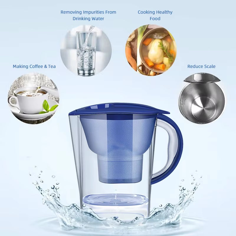 Household Activated Carbon Water Purifier - Portable Tap Water Filter for Kitchen Use