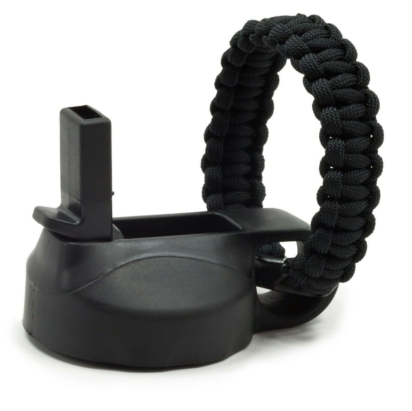 Wide Mouth Flip Straw Lid with Paracord Handle and Silicone Straw for Hydro Flask
