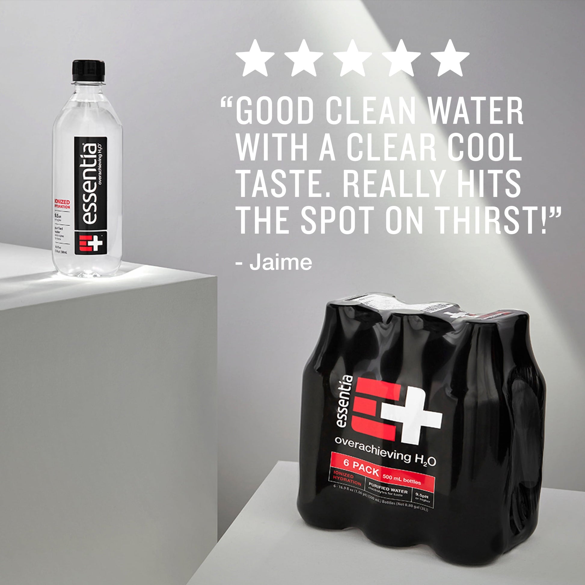 Essentia Ionized Alkaline Water, 500 mL Bottles, Pack of 6