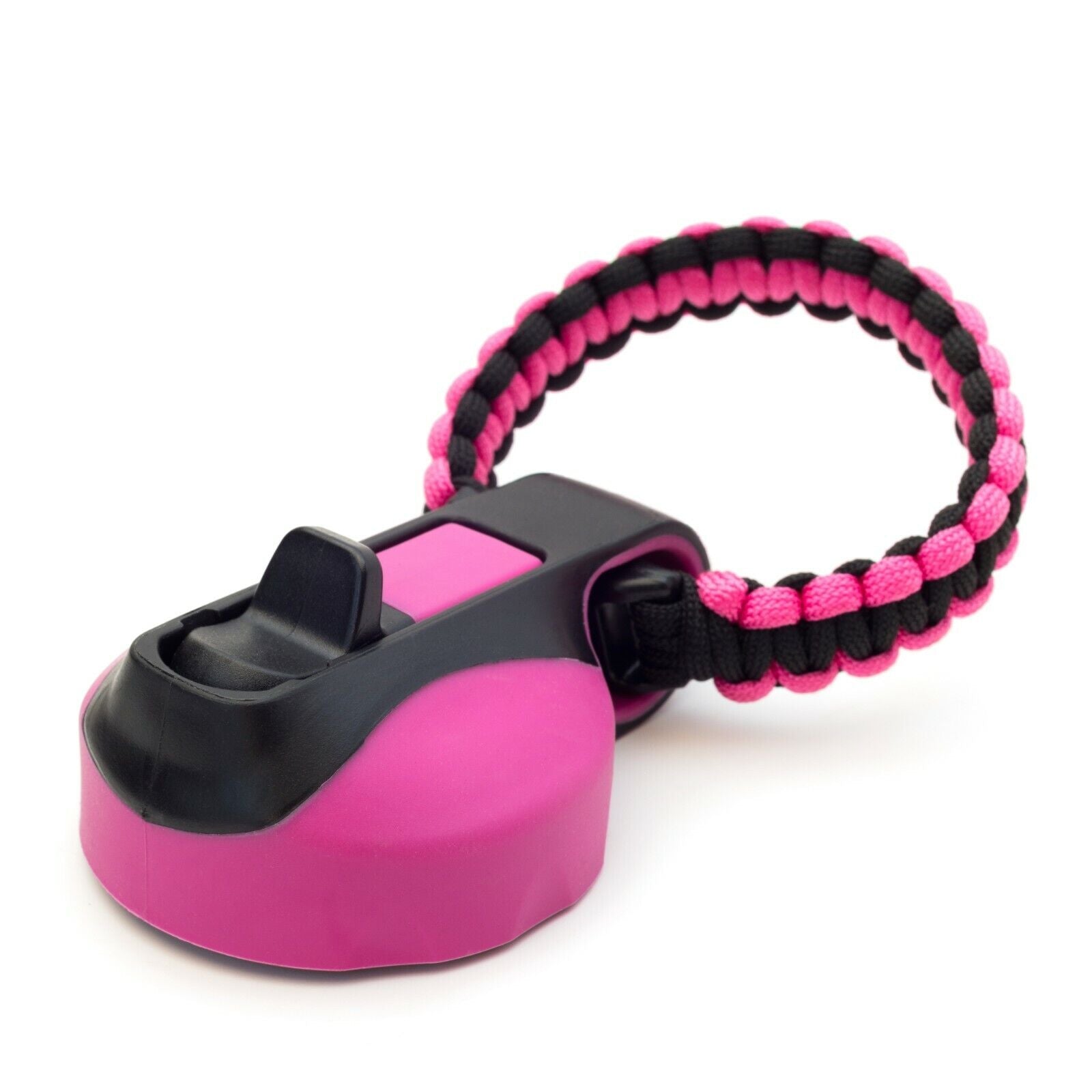 Wide Mouth Flip Straw Lid with Paracord Handle and Silicone Straw for Hydro Flask
