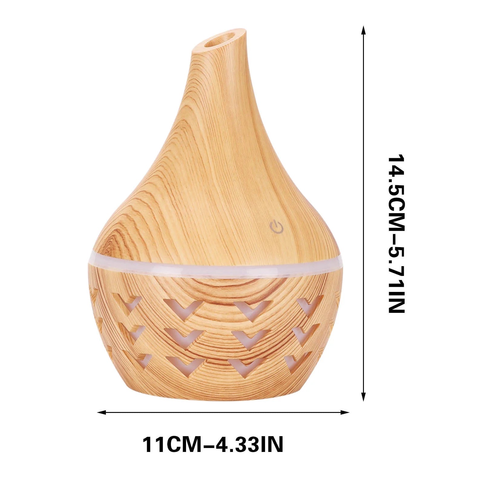 Jilgteok Wood Grain Essential Oil Diffuser Humidifier for Home Decor Indoor and Outdoor