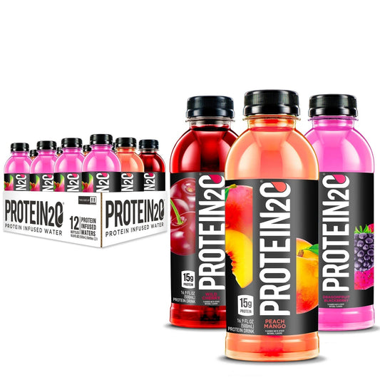 Whey Protein Infused Water Variety Pack - 15G Protein, 16.9 Fl Oz (Pack of 12)