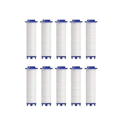 Replacement Hand Shower Filters - Set of 10 for Enhanced Chlorine and Contaminant Removal in Hard Water