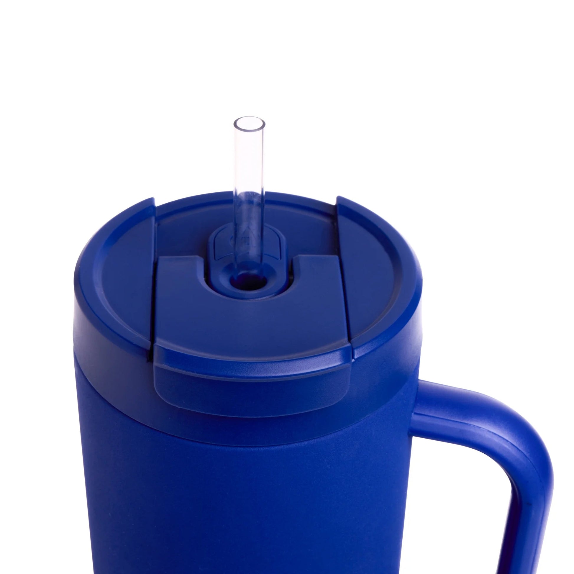 40 Fl Oz Electric Blue Stainless Steel Hudson Tumbler with Straw