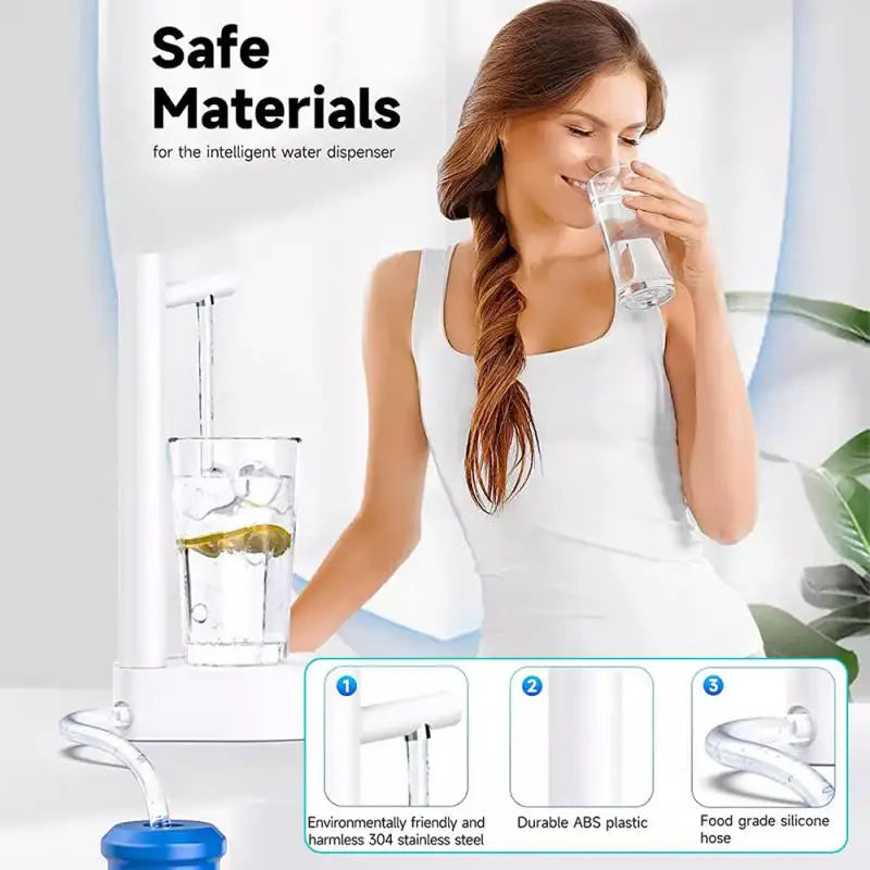 Automatic Smart Water Bottle Dispenser Desktop Water Bottle Dispenser Charging Universal Water Dispenser Water Pumps Drinkware