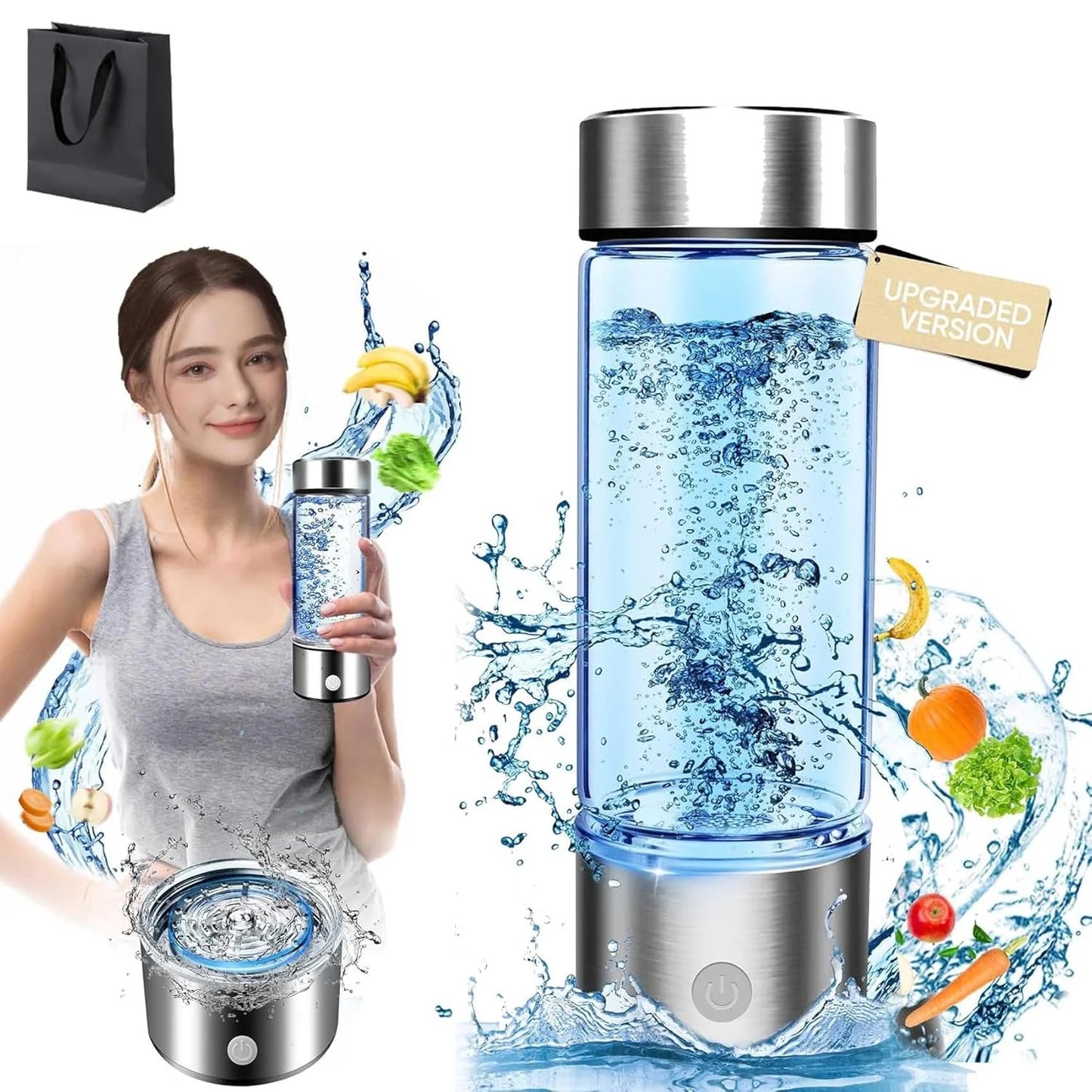H2 Next - H2Next Hydrogen Water Bottle (Black)