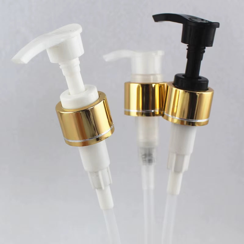 1Pc 1000ML Empty Aluminum Bottles with Gold Lotion Cream Pump 1L Metal Oil Cosmetics Container Silver Liquid Soap Dispenser