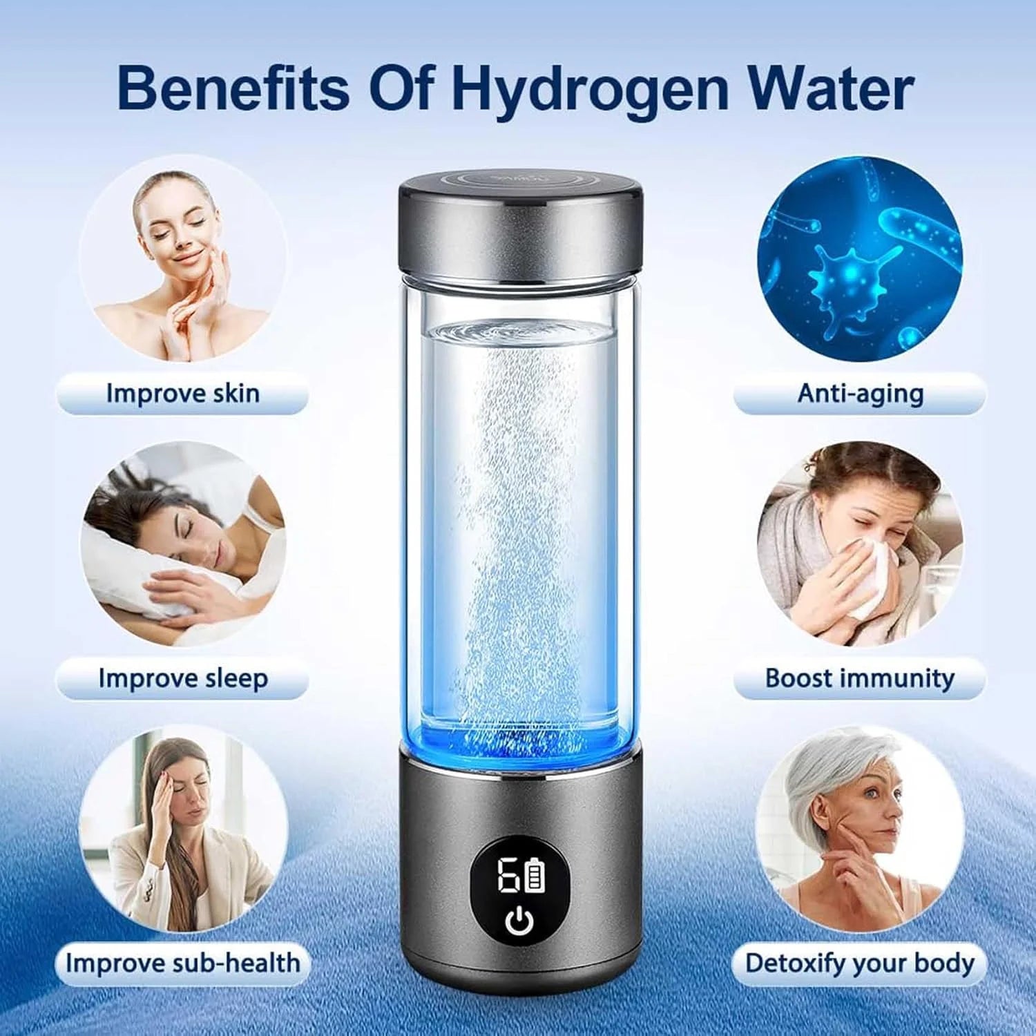 H2 Next - H2Next Hydrogen Water Bottle (Black)