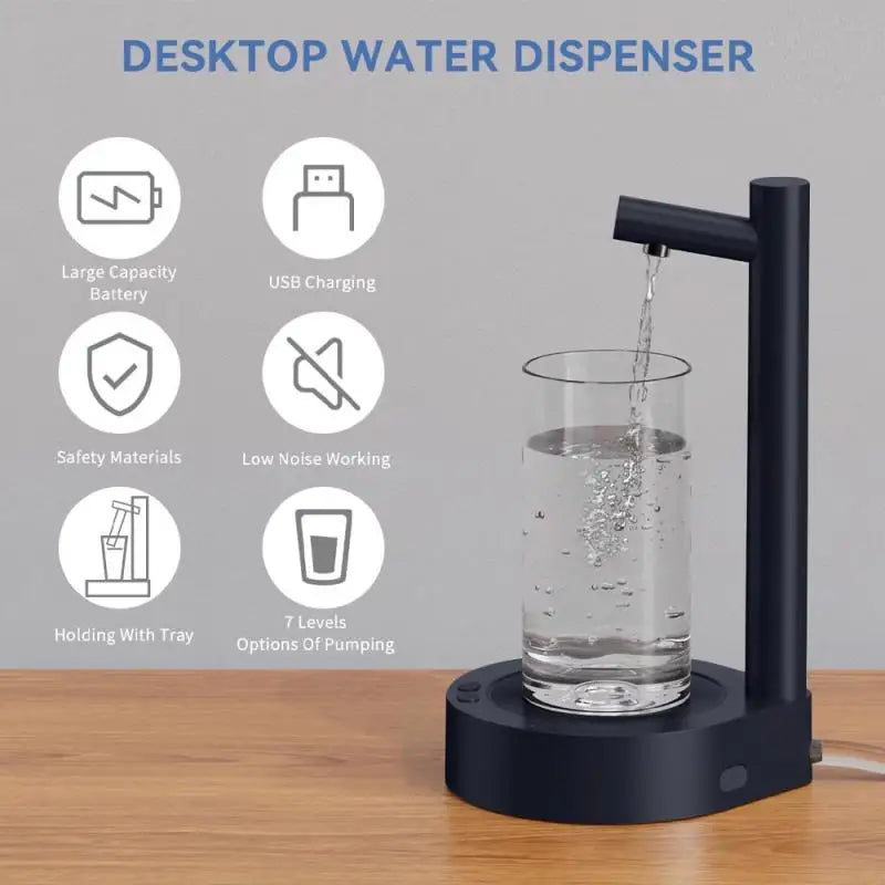 Automatic Smart Water Bottle Dispenser Desktop Water Bottle Dispenser Charging Universal Water Dispenser Water Pumps Drinkware