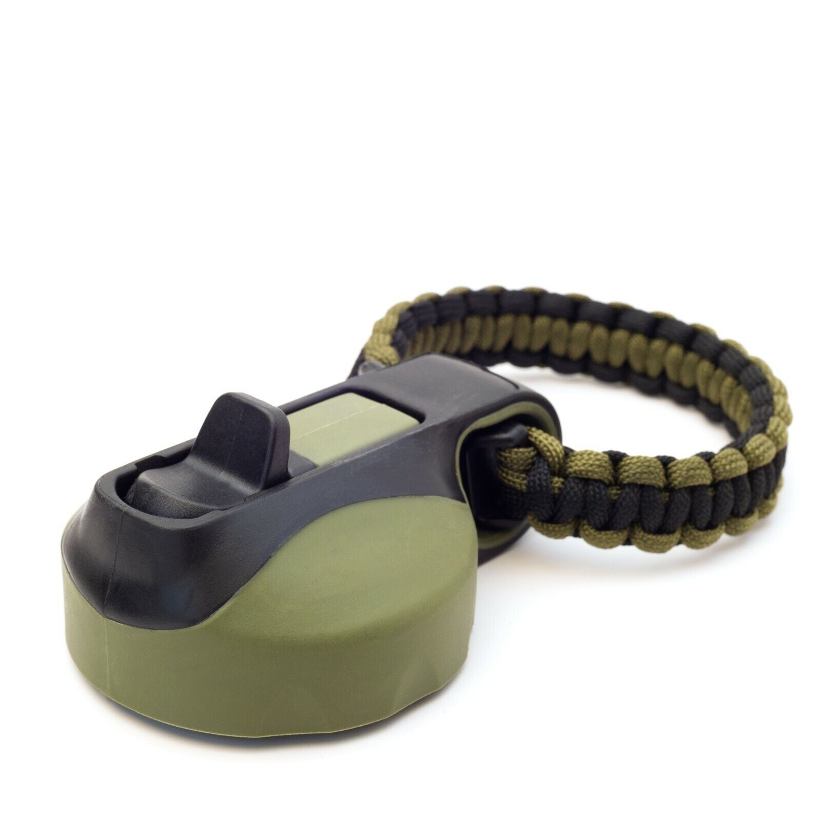 Wide Mouth Flip Straw Lid with Paracord Handle and Silicone Straw for Hydro Flask