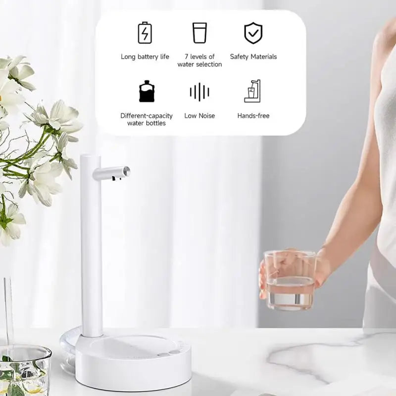 Automatic Smart Water Bottle Dispenser Desktop Water Bottle Dispenser Charging Universal Water Dispenser Water Pumps Drinkware