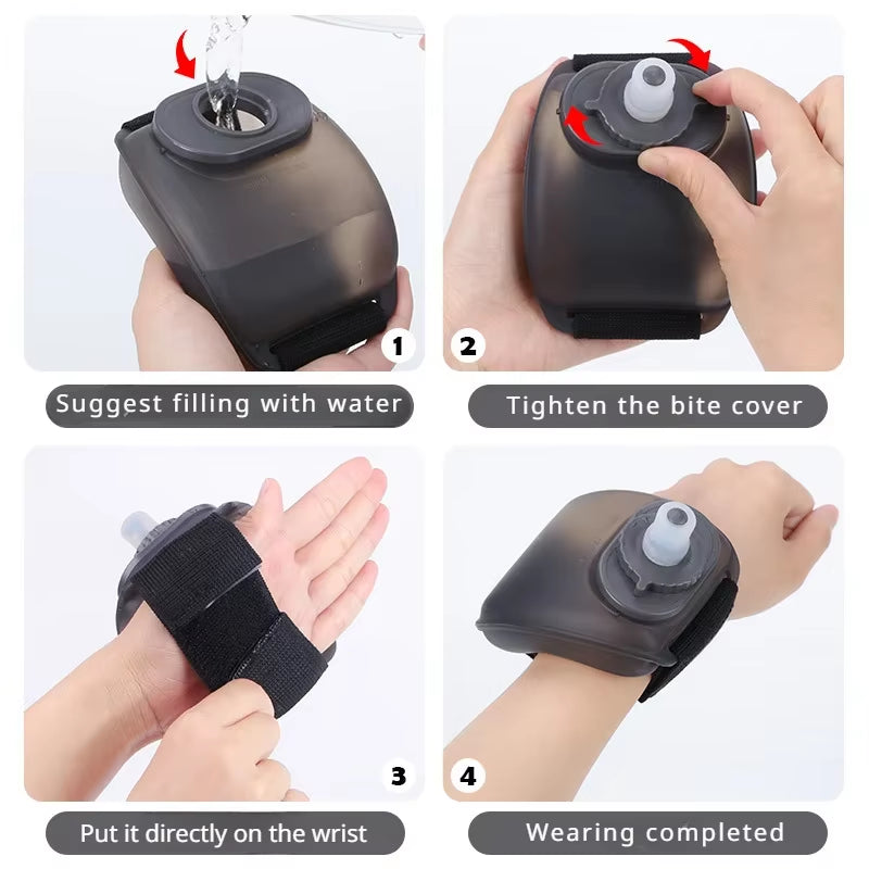 Stay Hydrated on the Go with Our Cool Sports Wrist Water Bottle! Perfect for Cycles, Climbs, and Marathons! 🚴‍♂️🥤 #HydrationGoals #AdventureAwaits