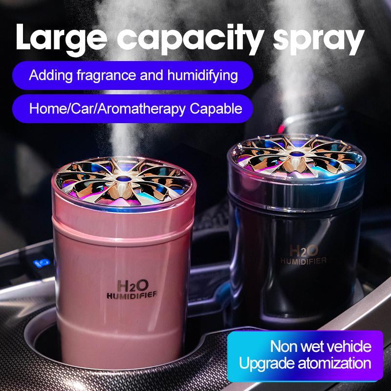 Breathe Easy Anywhere! 🌬️✨ 300ML Portable USB Humidifier with Colorful LED Night Light & Aroma Diffuser - Perfect for Home, Car, Office, and Bedroom! 💧💖