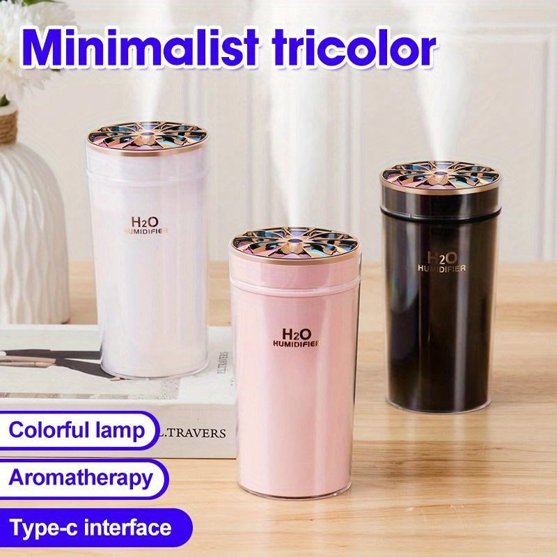 Breathe Easy Anywhere! 🌬️✨ 300ML Portable USB Humidifier with Colorful LED Night Light & Aroma Diffuser - Perfect for Home, Car, Office, and Bedroom! 💧💖