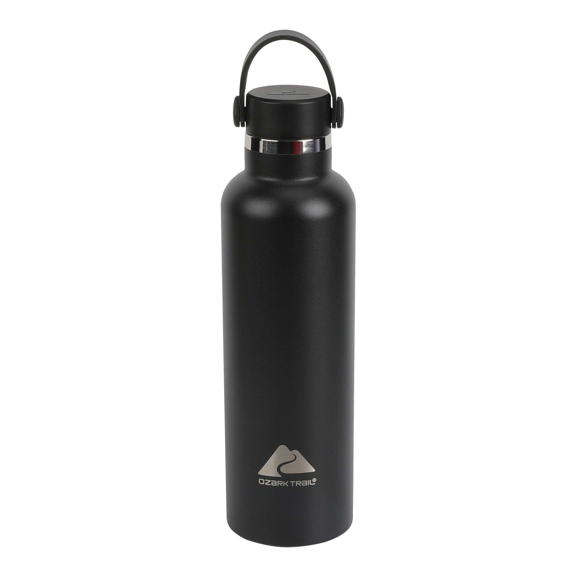 Ozark Trail 24 Oz Stainless Steel Water Bottle with Handle, Black