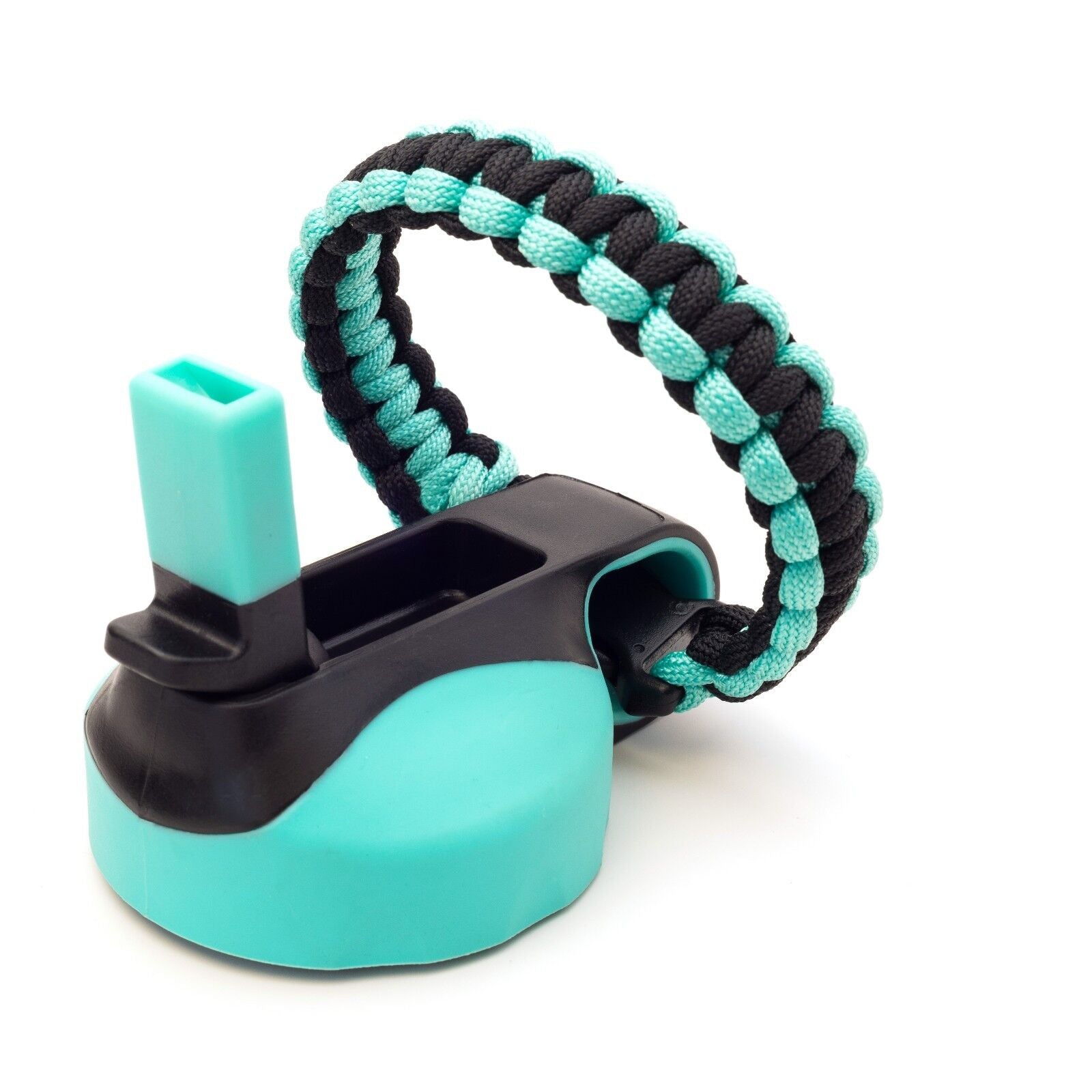 Wide Mouth Flip Straw Lid with Paracord Handle and Silicone Straw for Hydro Flask