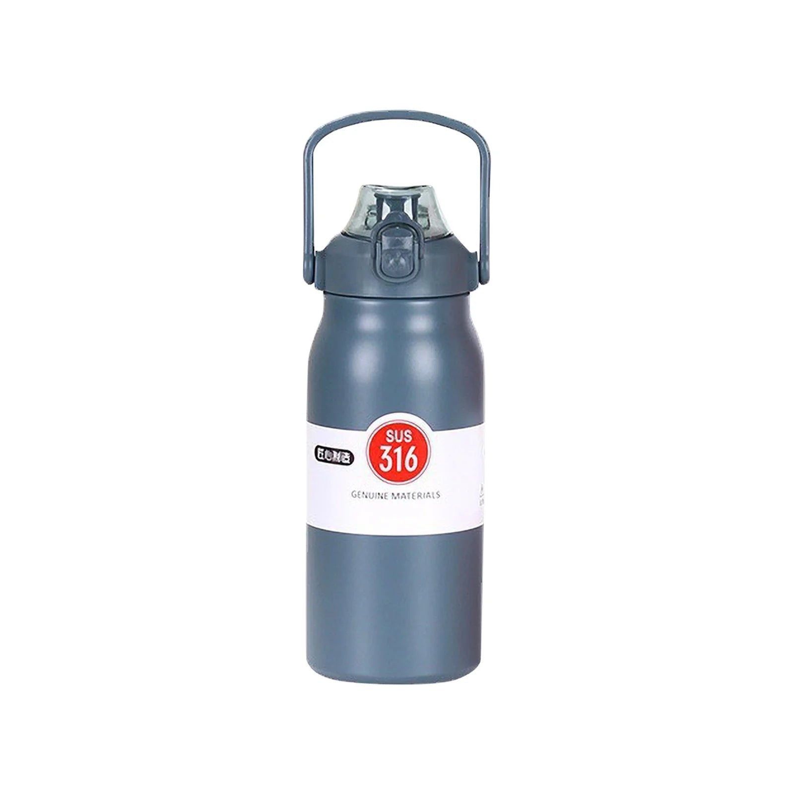 Pompotops 32OZ Insulated Water Bottle with Straw for Adults Large Thermal Vacuum Cups for Hot and Cold Drinks BPA Free Stainless Steel Thermoses Leak-Proof Flask