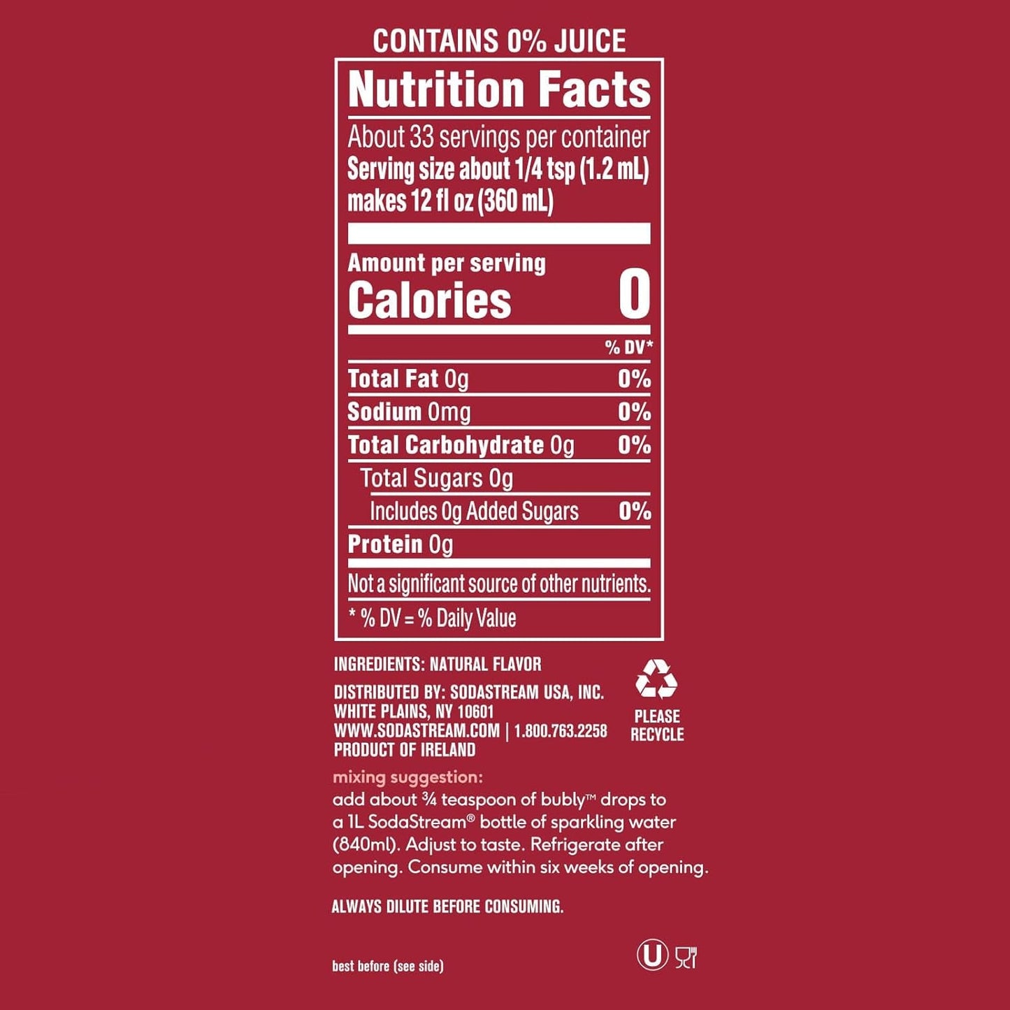 Bubly Grapefruit Flavor Drops, 1.36 oz (Pack of 3)