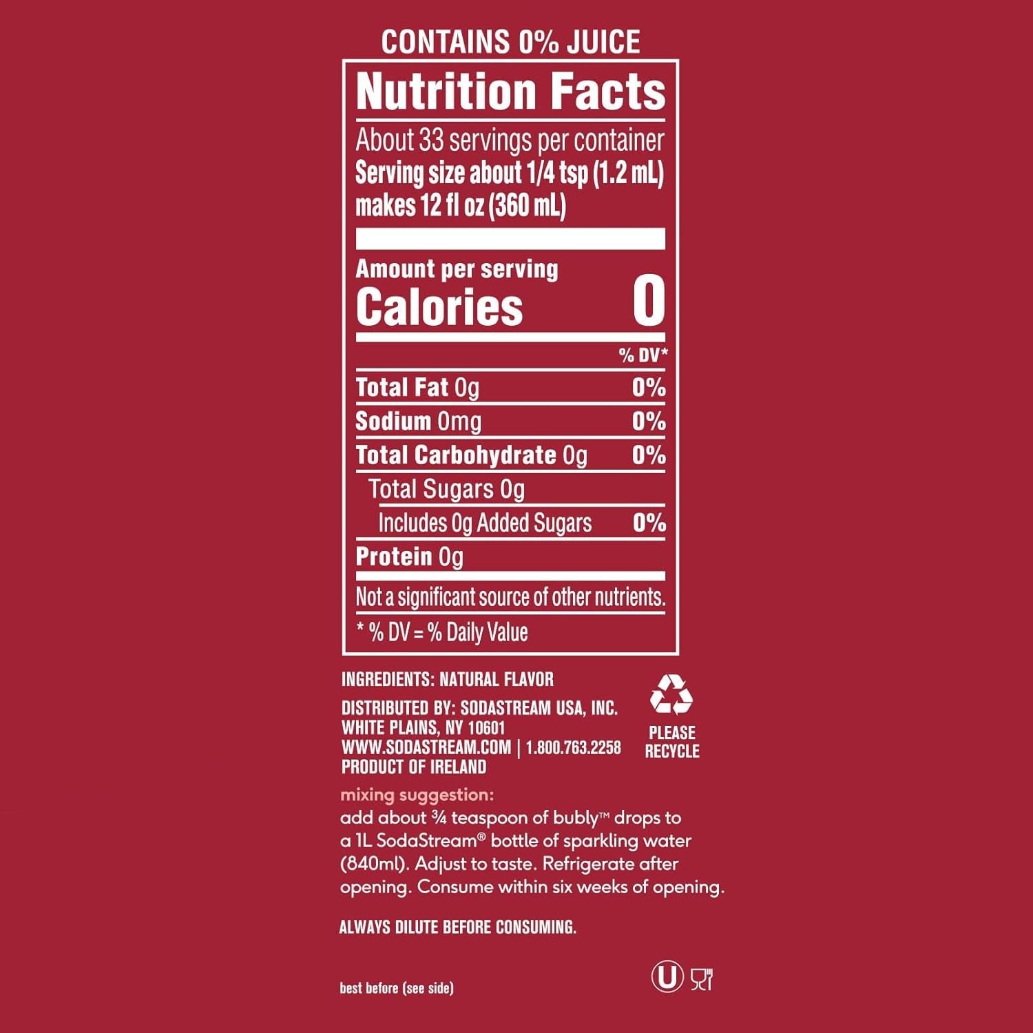 Bubly Grapefruit Flavor Drops, 1.36 oz (Pack of 3)