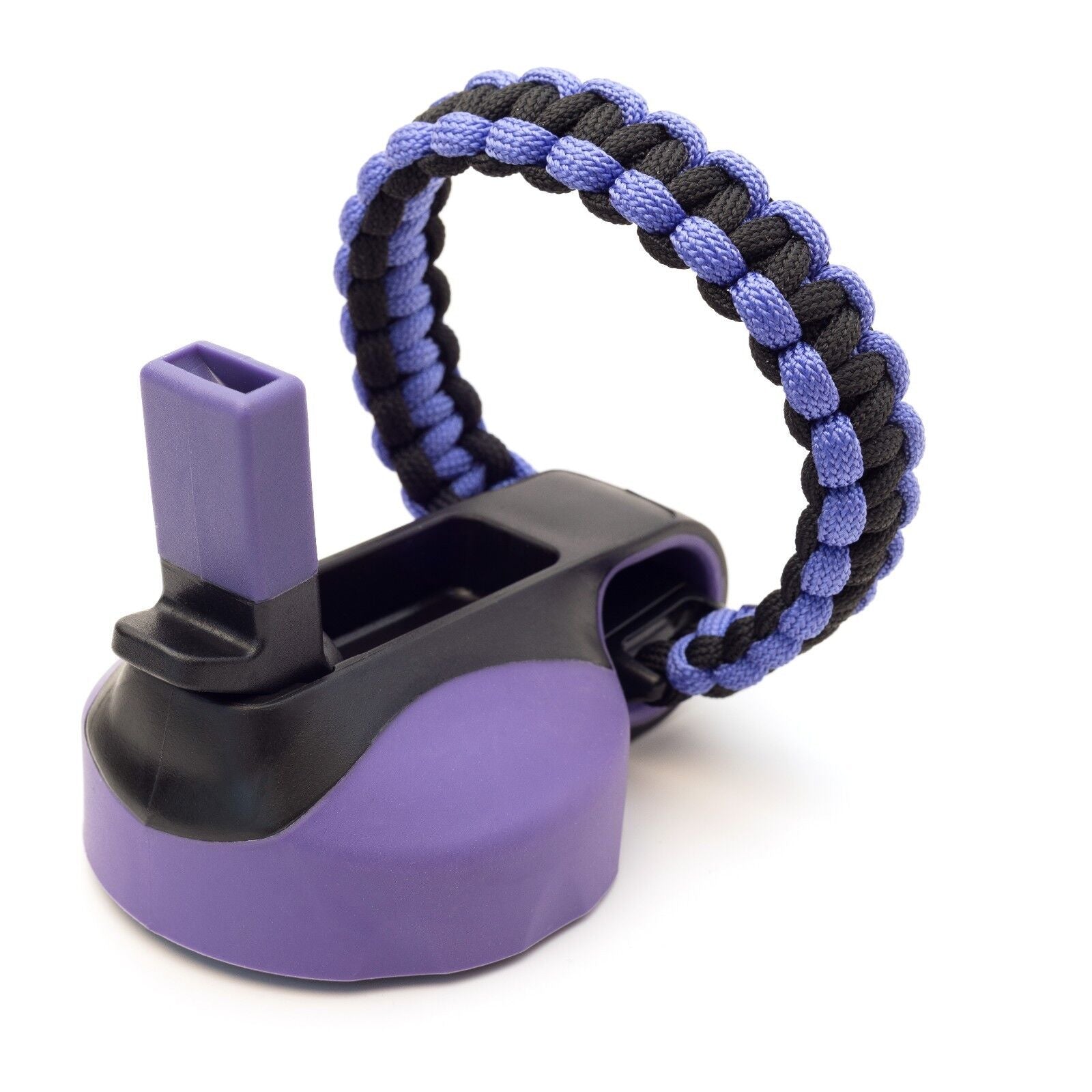 Wide Mouth Flip Straw Lid with Paracord Handle and Silicone Straw for Hydro Flask
