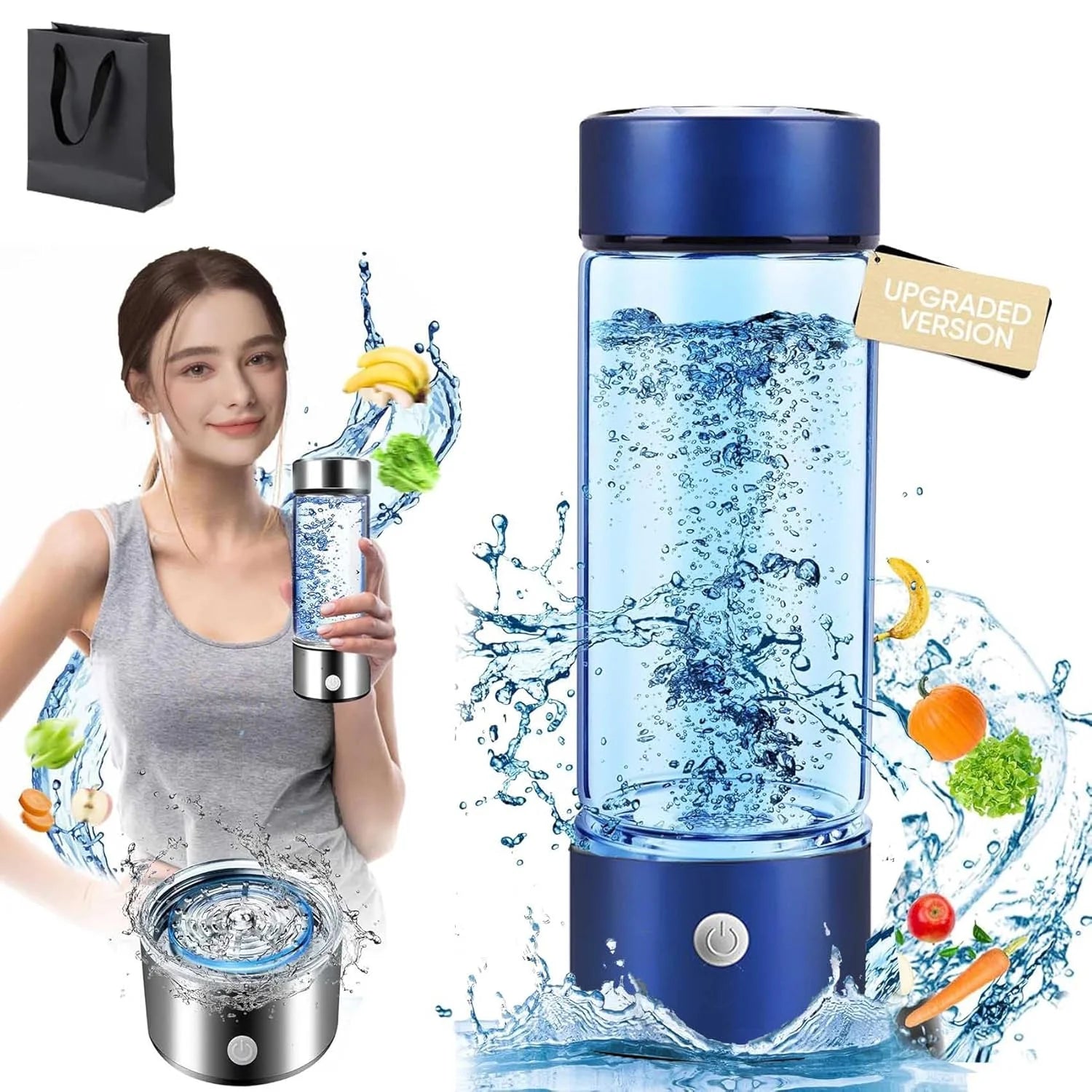 H2 Next - H2Next Hydrogen Water Bottle (Black)