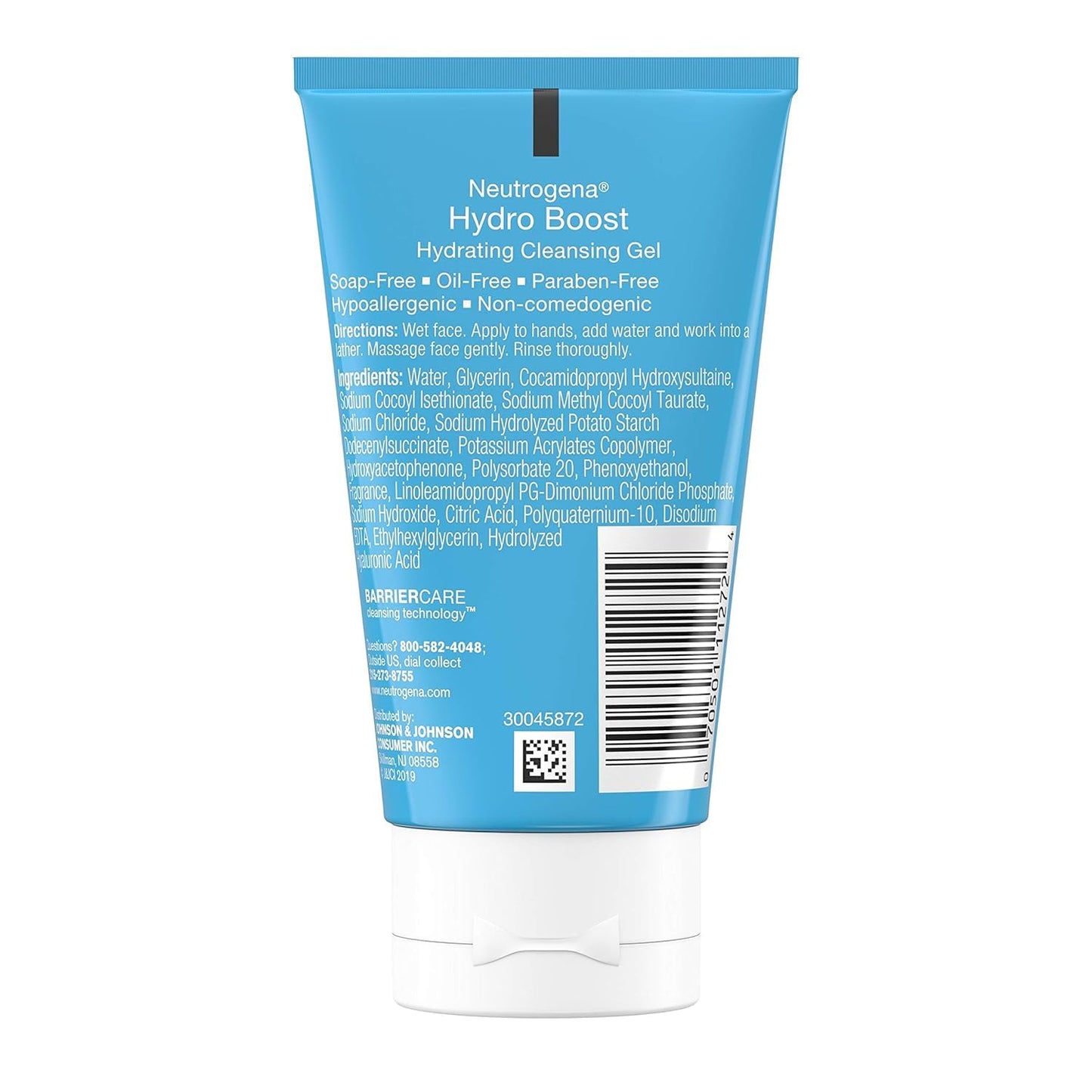 Neutrogena Hydro Boost Water Gel Daily Facial Moisturizer with Hyaluronic Acid, 1.7 Fl. Oz, Hydro Boost Hydrating Facial Cleansing Gel with Hyaluronic Acid, 2 Oz, Travel Size